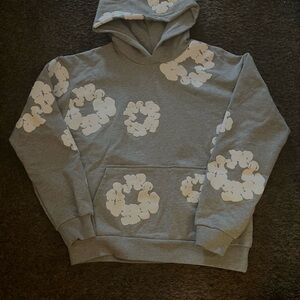 Grey denim’s tear hoodie